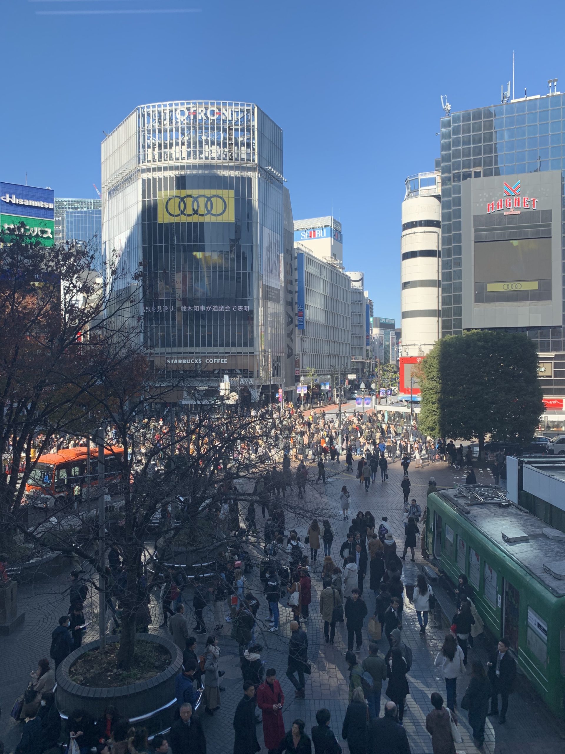 東京の渋谷スクランブル